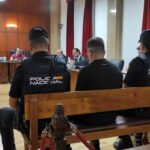 El acusado del asesinato de una mujer en Sabiote durante una de las sesiones del juicio/Archivo