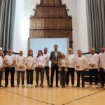 Francisco Javier Lozano y Antonia Olivares junto a miembros de Euro-Toques España