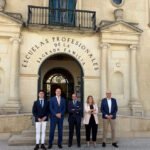 De izquierda a derecha, José M. Gámez, Nicolás Ruiz, Francisco de Asís del Barco, Elena Moreno y Juan Carlos Ruiz.