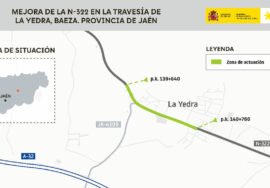Mapa de la intervención. (Ministerio de Transportes