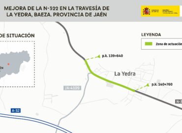 Mapa de la intervención. (Ministerio de Transportes