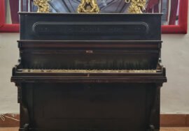 Piano que Federico García Lorca tocó en el antiguo Casino de Baeza, en una velada junto a Antonio Machado.